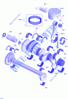 Crankshaft, Pistons And Balance Shaft for Sea-Doo GTI SE ( SPECIAL EDITION ) 2006