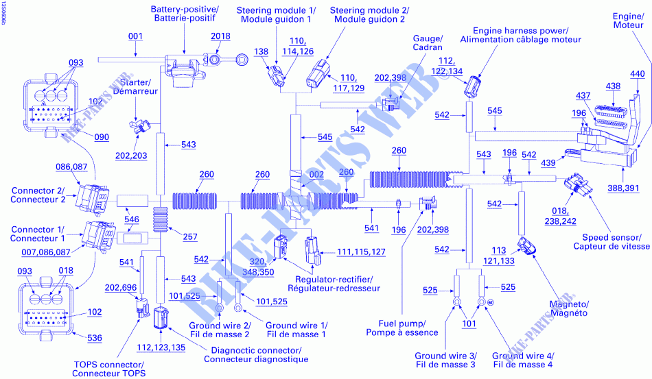 Electrical Harness Main Harness for Sea-Doo GTI STANDARD 2006