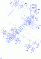 Crankshaft, Pistons And Balance Shaft for Sea-Doo 3D RFI ( FUEL INJECTION ) 2004