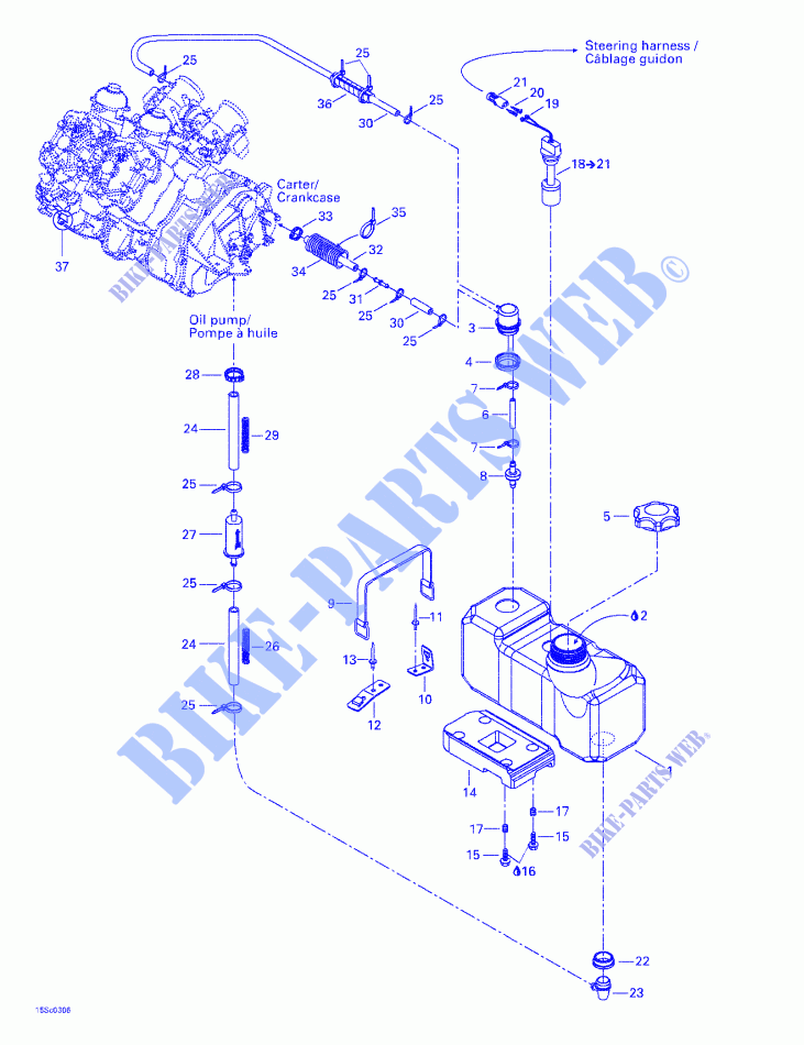 Oil Injection System for Sea-Doo XP DI 6130/6131 2003