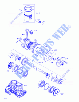 Crankshaft And Pistons for Sea-Doo RX 5579/5580/5581/5582 2002