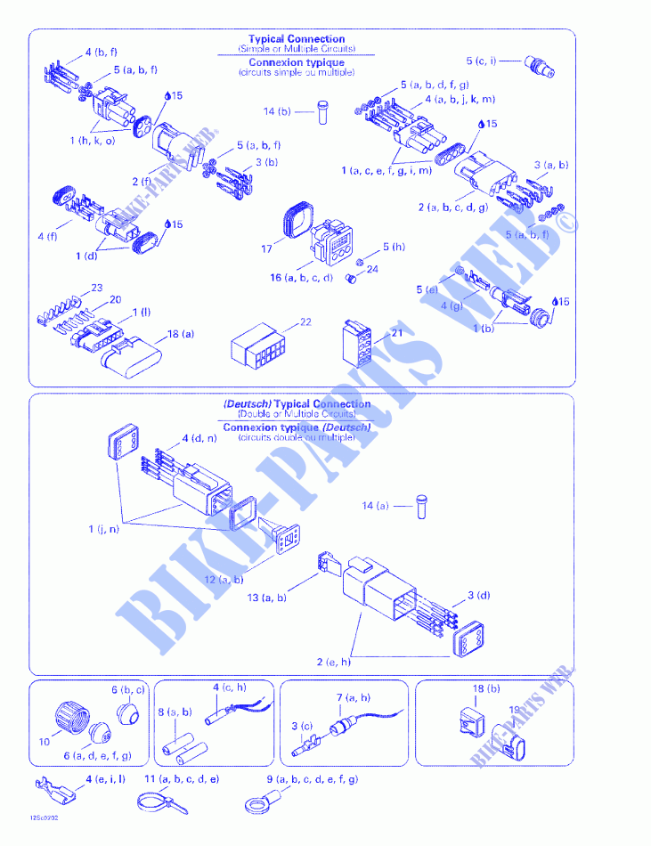 Typical Electrical Connections for Sea-Doo XP 5577/5578 2002