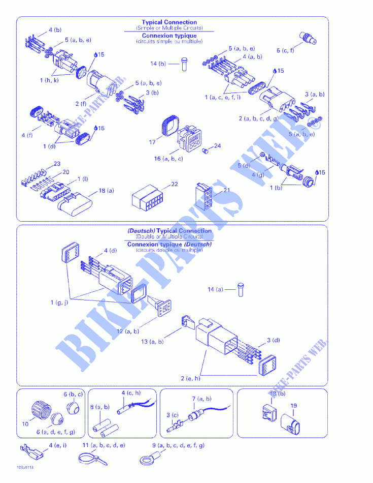 Typical Electrical Connections for Sea-Doo GS 5548 2001
