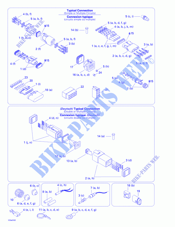 Typical Electrical Connections for Sea-Doo GTI 5522/5523 2001