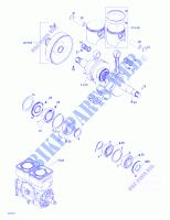 Crankshaft And Pistons for Sea-Doo GTS 5520/5521 2001