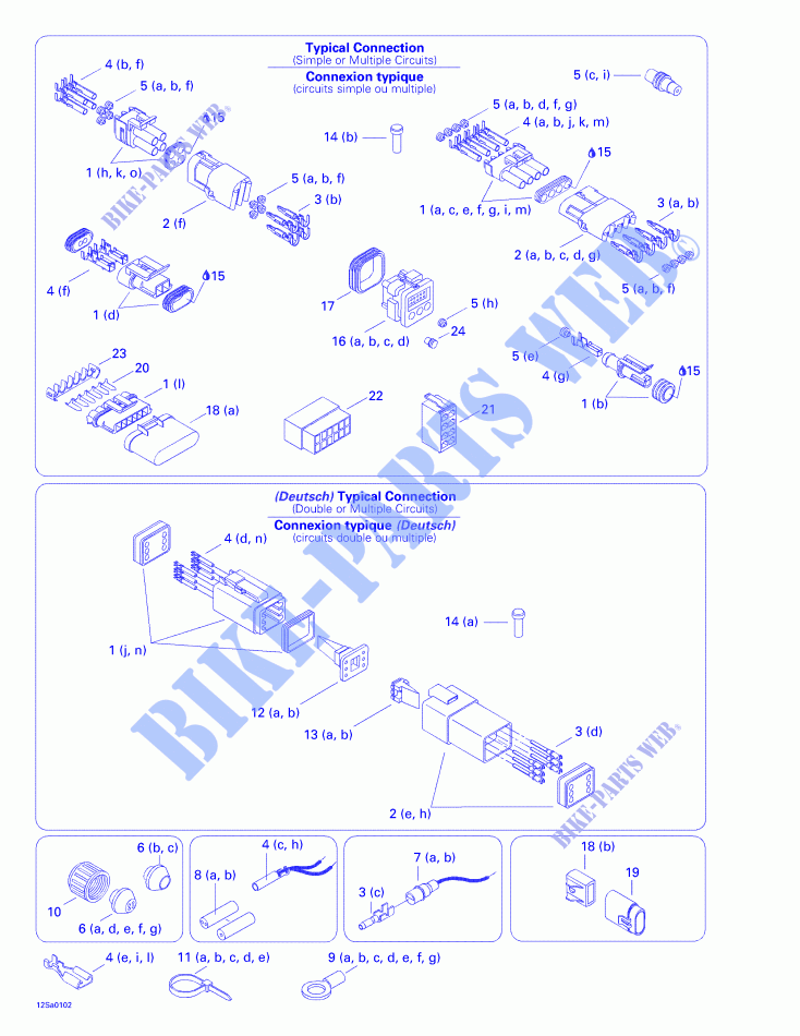 Typical Electrical Connections for Sea-Doo GTS 5520/5521 2001