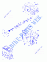 Crankcase, Rotary Valve for Sea-Doo GTS 5551 2001