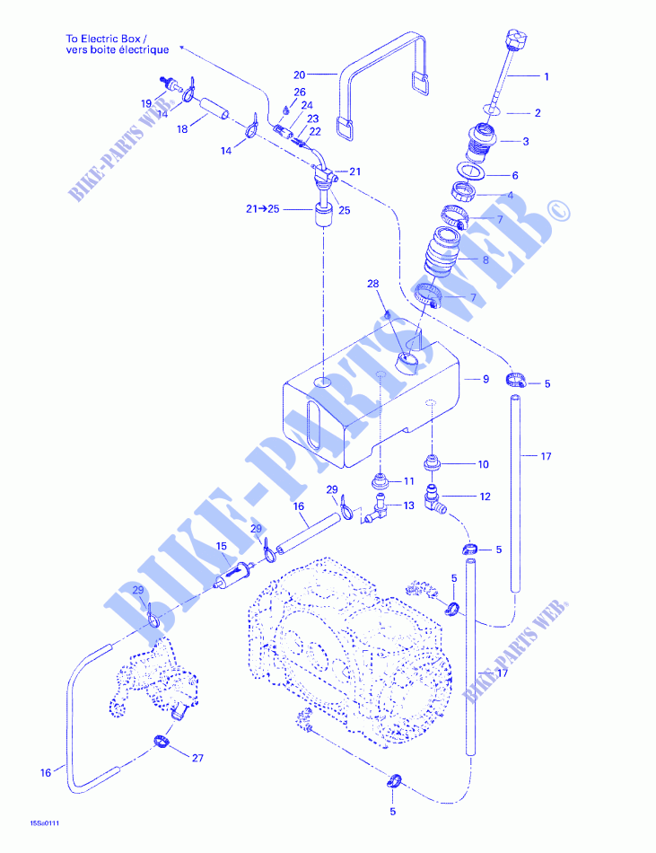 Oil Injection System for Sea-Doo GTS 5551 2001