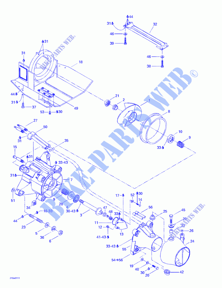 Propulsion System for Sea-Doo GTS 5551 2001