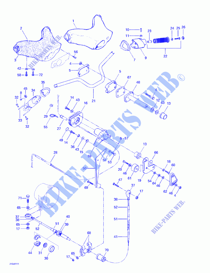 Steering System for Sea-Doo GTS 5551 2001