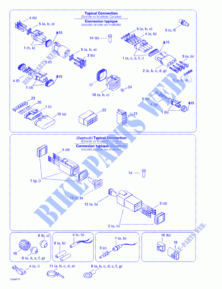Typical Electrical Connections for Sea-Doo GTS 5551 2001