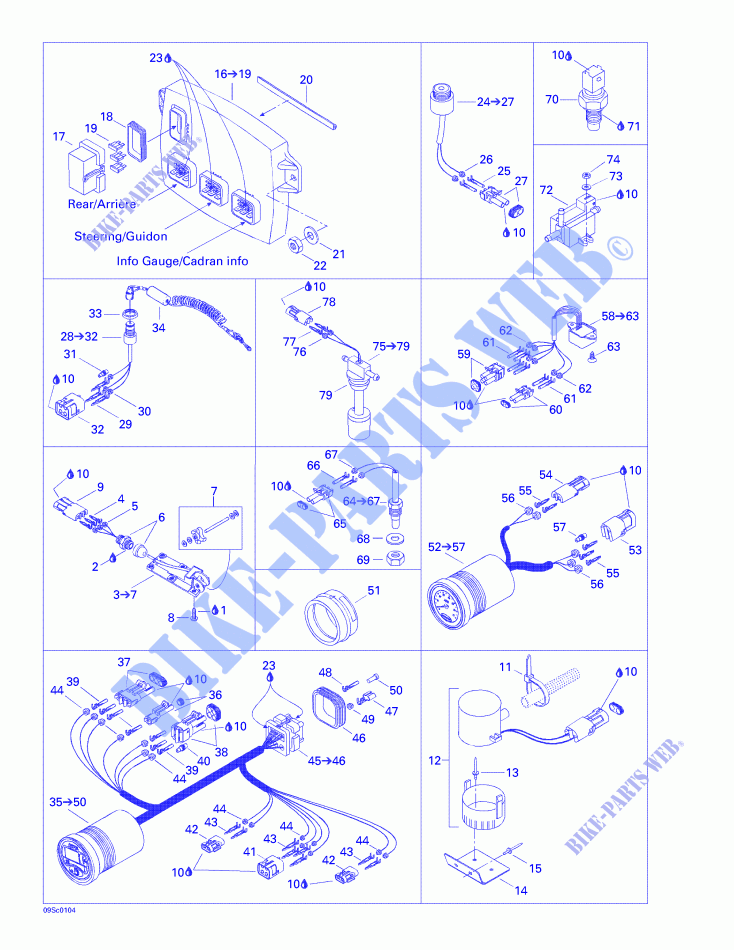 Electronic Module And Electrical Accessories for Sea-Doo LRV 5697 2001