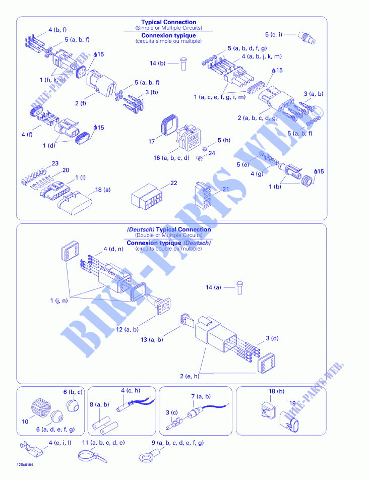 Typical Electrical Connections for Sea-Doo LRV 5697 2001