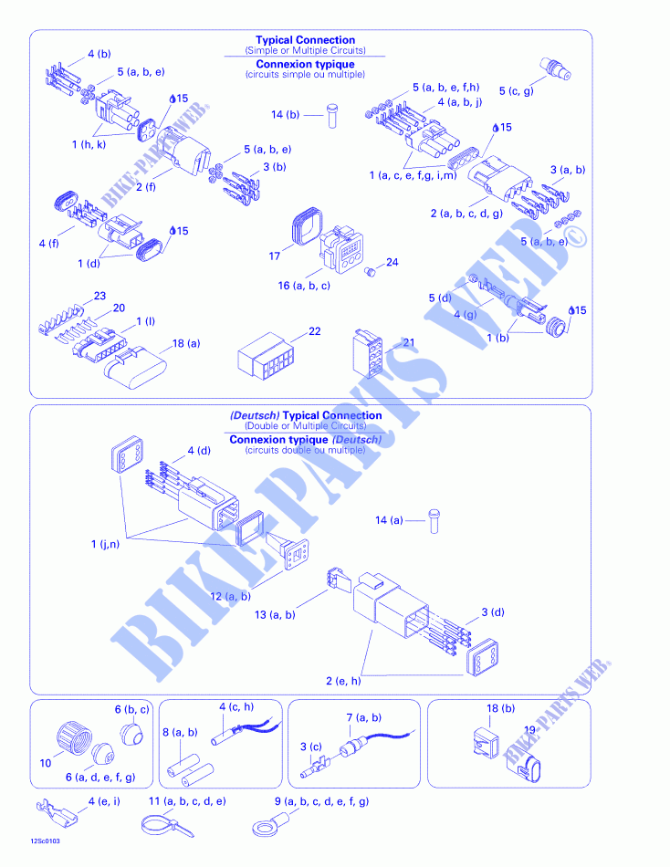 Typical Electrical Connections for Sea-Doo XP 5530/5531 2001