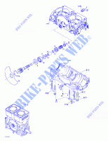 Crankcase, Rotary Valve for Sea-Doo GTI 5647/5657 2000