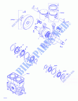 Crankshaft And Pistons for Sea-Doo GTI 5647/5657 2000