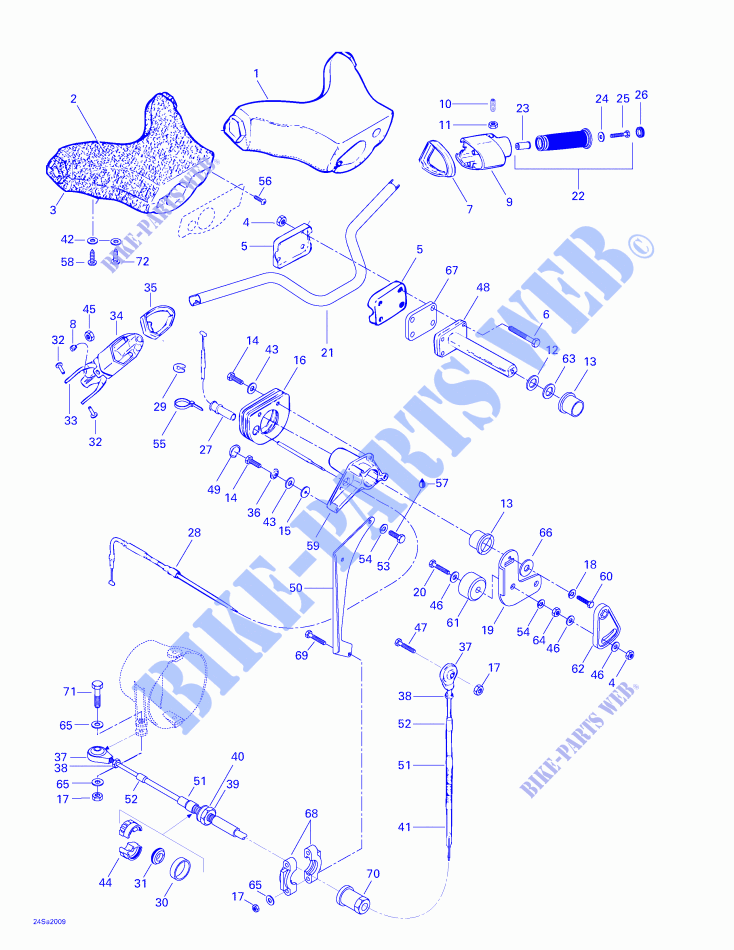 Steering System for Sea-Doo GTS 5639 2000