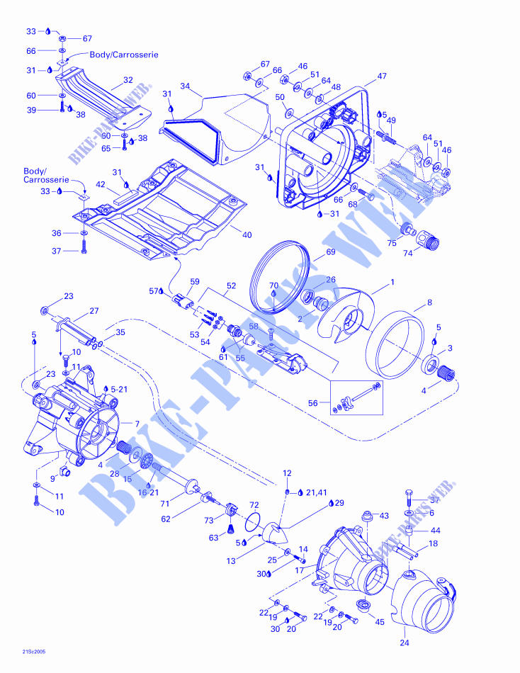 Propulsion System for Sea-Doo GTX DI 5649/5659 2000