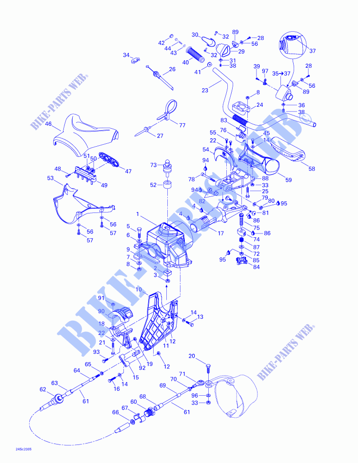 Steering System for Sea-Doo GTX DI 5649/5659 2000