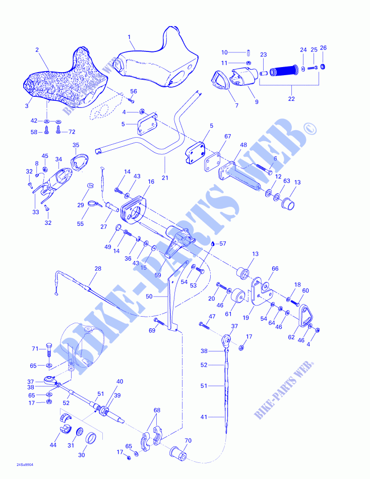 Steering System for Sea-Doo GTS 5883 1999