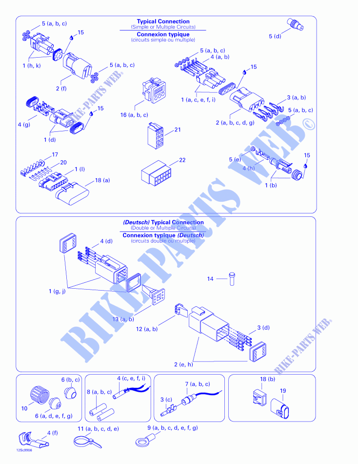Typical Electrical Connections for Sea-Doo GTX LIMITED 5888/5889 1999