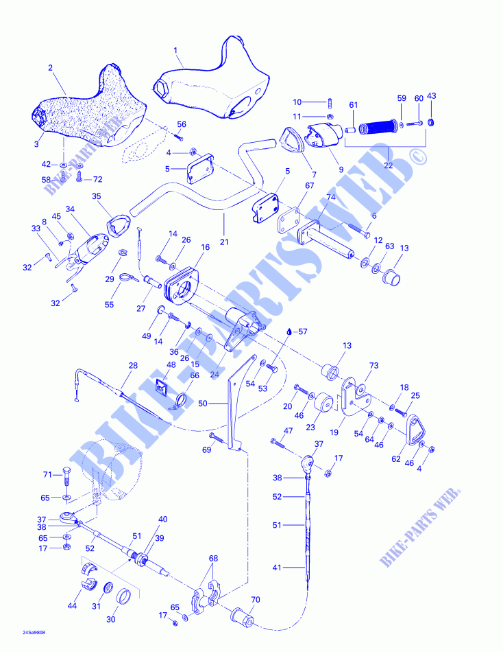 Steering System for Sea-Doo GTS 5819 1998