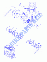Crankshaft And Pistons for Sea-Doo GS 5621/GSI 5622 1997