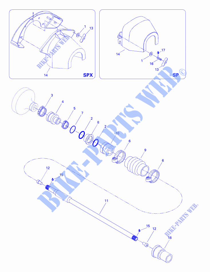Drive System for Sea-Doo SP 5879 1997