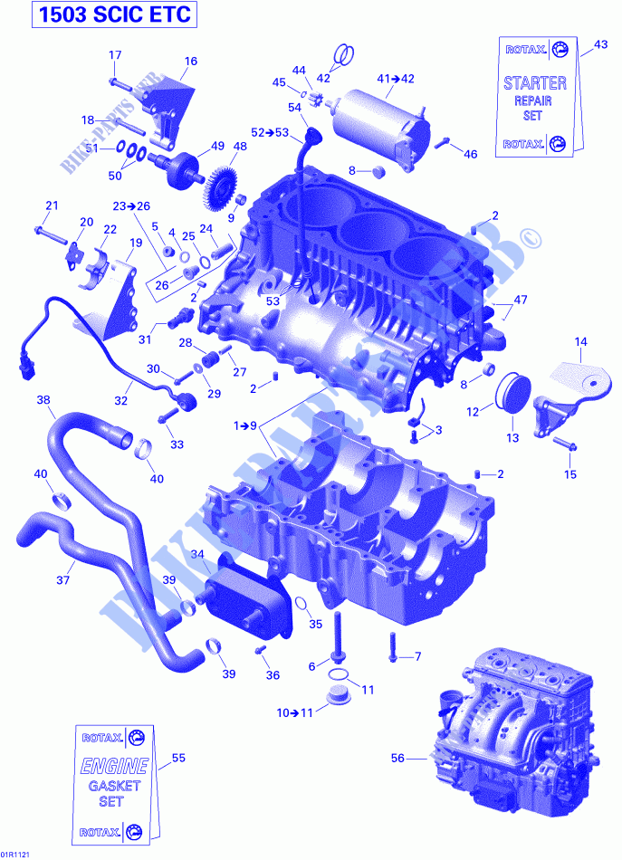 Engine Block for Sea-Doo 00- Model Numbers 2011