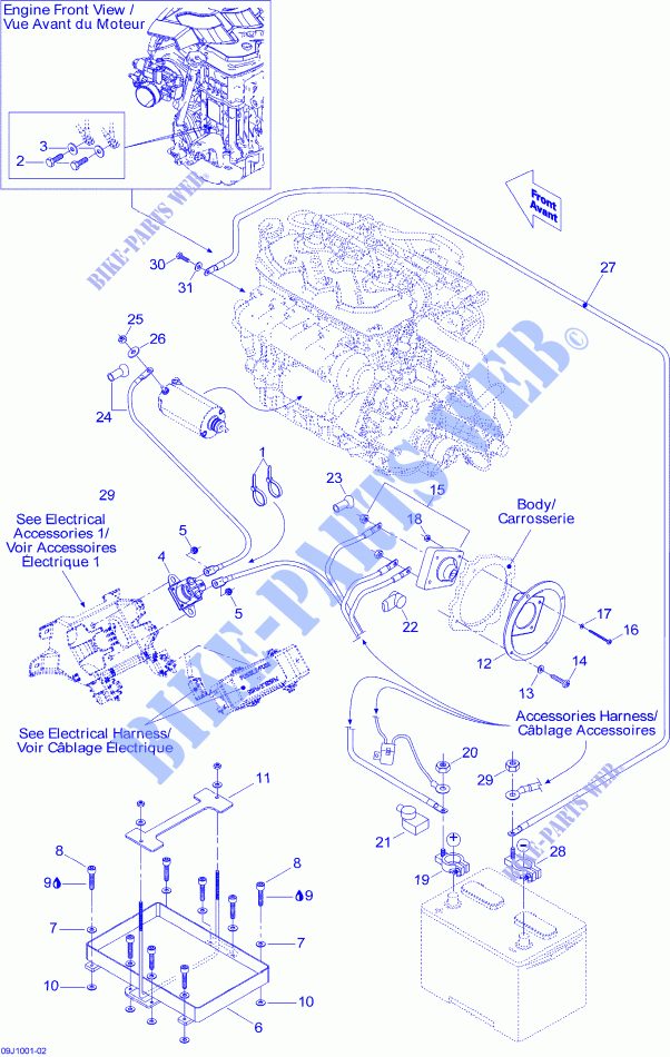 Electrical System for Sea-Doo 00- Model Numbers 2010