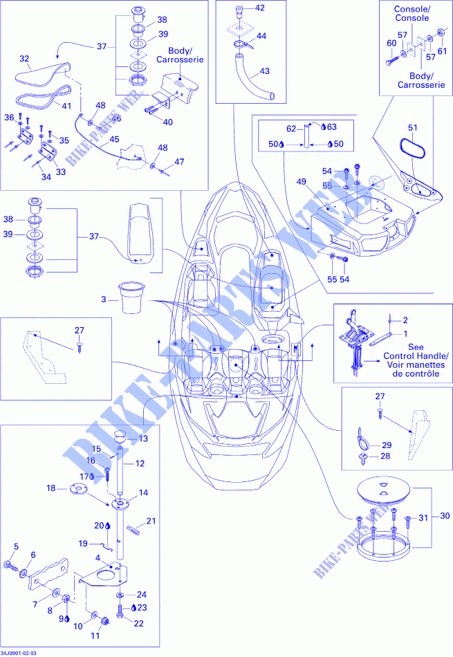 Body And Accessories for Sea-Doo 00- Model Numbers 2009