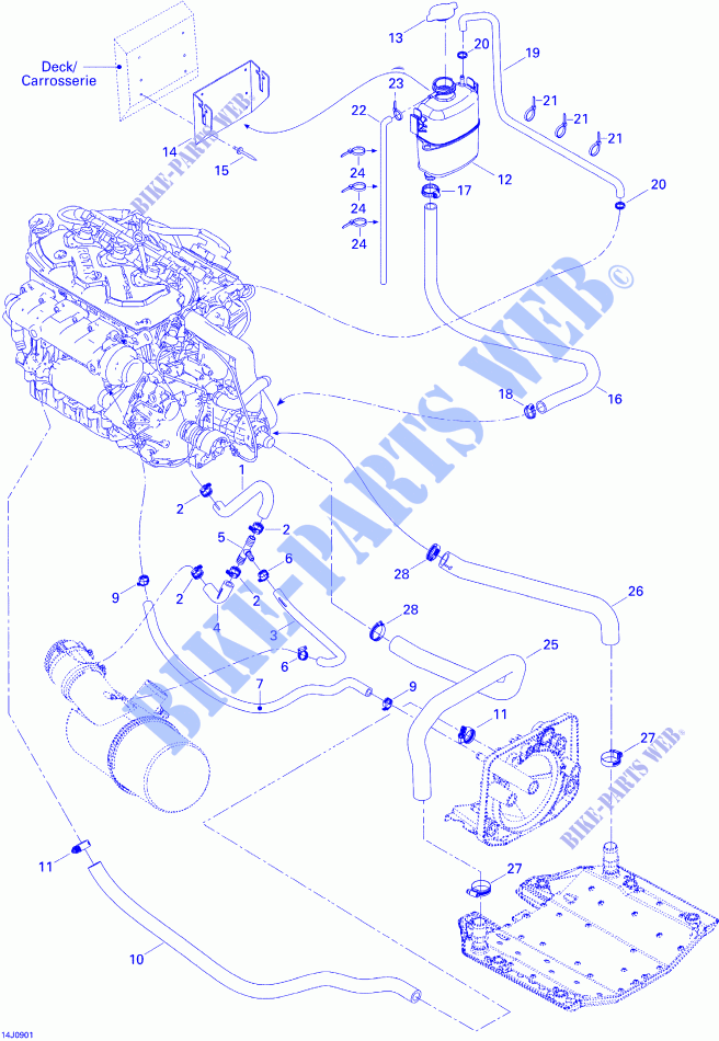 Cooling System for Sea-Doo 00- Model Numbers 2009