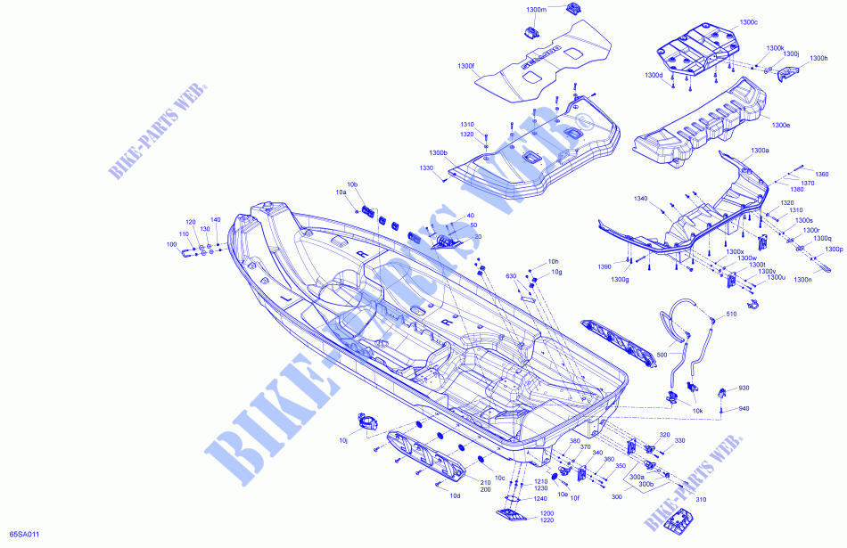 Body   Hull for Sea-Doo FISH PRO 170 2021