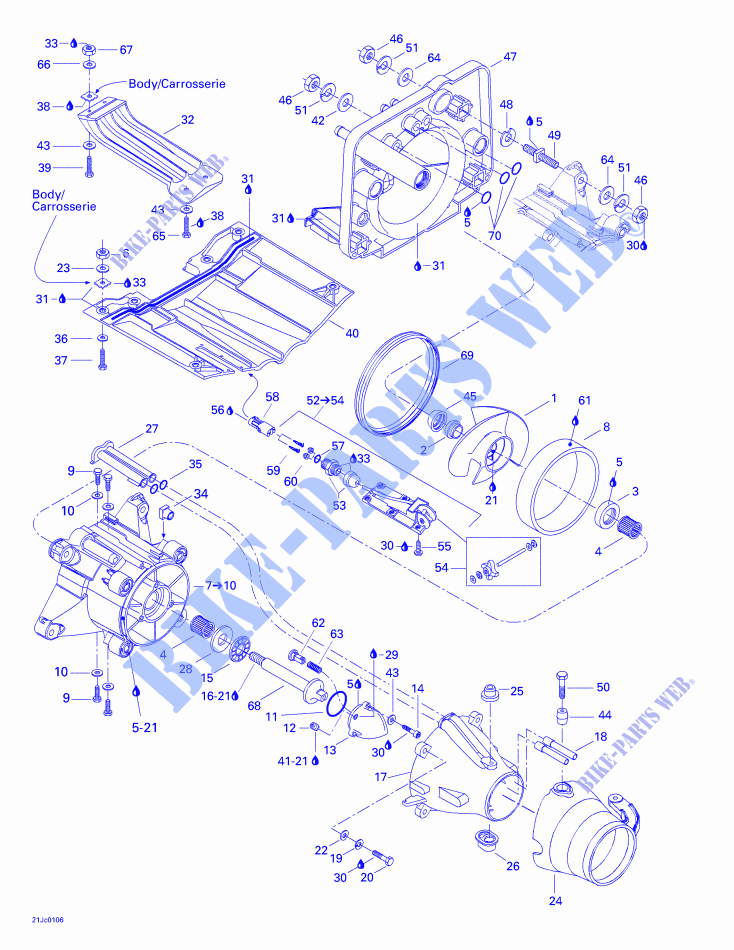 Propulsion System for Sea-Doo 01- Cooling System 2001