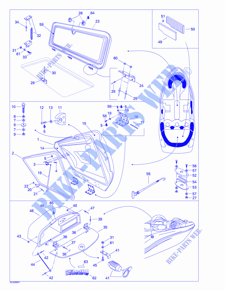 Body And Accessories 1 for Sea-Doo 01- Cooling System 1998