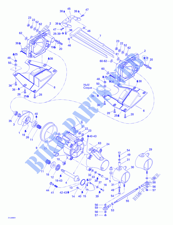 Propulsion System for Sea-Doo 01- Cooling System 1998