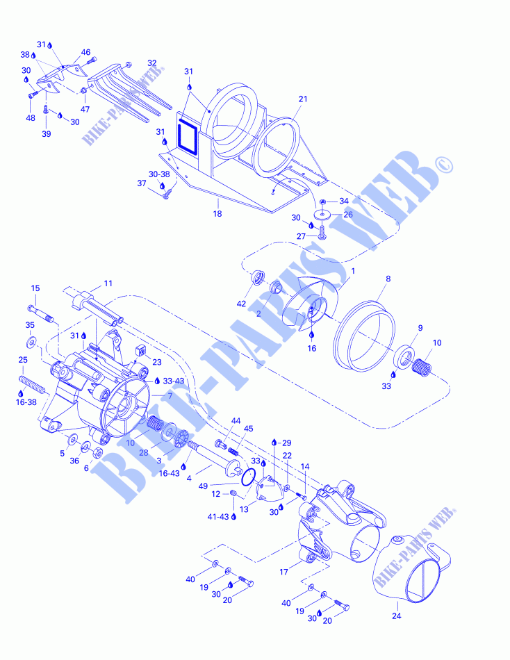 Propulsion System for Sea-Doo 01- Cooling System 1997