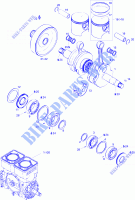 Crankshaft And Pistons for Sea-Doo 01- Cooling System SPEEDSTER 1996