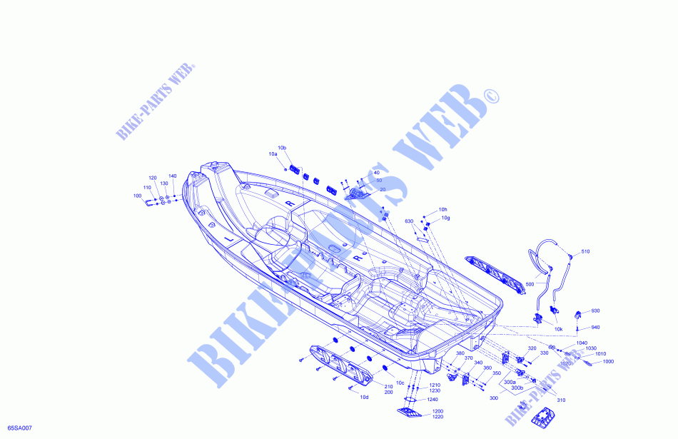 Body   Hull for Sea-Doo GTX 170 2021
