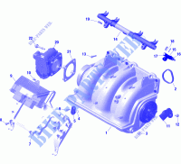 Engine   Air Intake Manifold   GTX   RXT for Sea-Doo RXT 300 2020