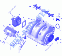 Engine   Air Intake Manifold   GTX   RXT for Sea-Doo GTX 300 2020