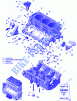 Engine Block for Sea-Doo GTI 130 RENTAL 2019